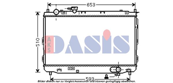 AKS DASIS Radiators, Motora dzesēšanas sistēma 510082N